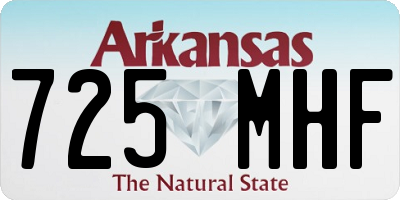 AR license plate 725MHF