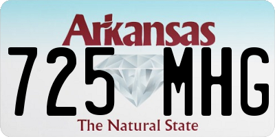 AR license plate 725MHG