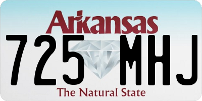 AR license plate 725MHJ