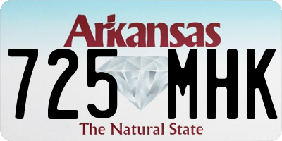 AR license plate 725MHK
