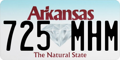 AR license plate 725MHM