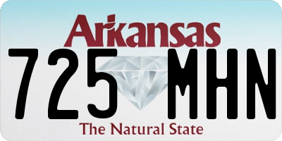 AR license plate 725MHN