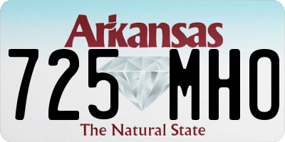 AR license plate 725MHO