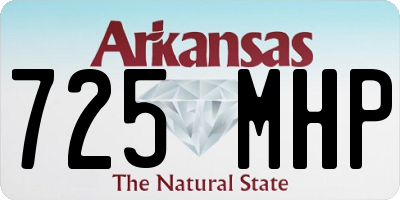 AR license plate 725MHP