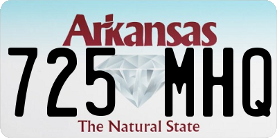 AR license plate 725MHQ