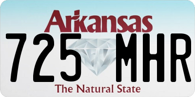 AR license plate 725MHR