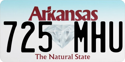 AR license plate 725MHU