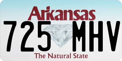 AR license plate 725MHV