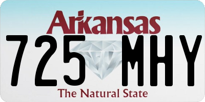 AR license plate 725MHY