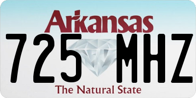 AR license plate 725MHZ
