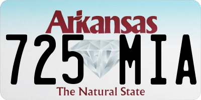 AR license plate 725MIA