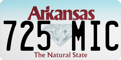 AR license plate 725MIC
