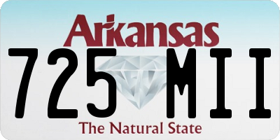 AR license plate 725MII