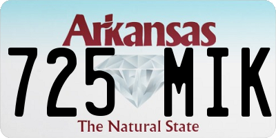 AR license plate 725MIK