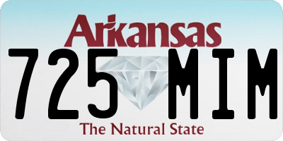 AR license plate 725MIM