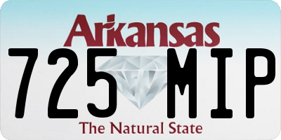 AR license plate 725MIP