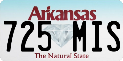 AR license plate 725MIS