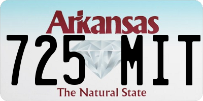 AR license plate 725MIT