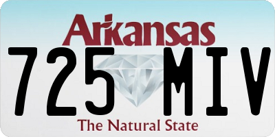 AR license plate 725MIV