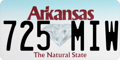 AR license plate 725MIW