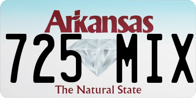 AR license plate 725MIX