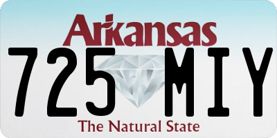 AR license plate 725MIY