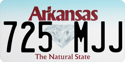 AR license plate 725MJJ