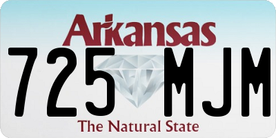 AR license plate 725MJM