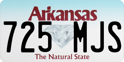 AR license plate 725MJS