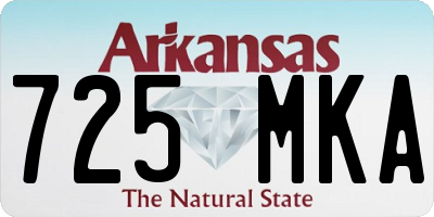 AR license plate 725MKA