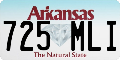 AR license plate 725MLI