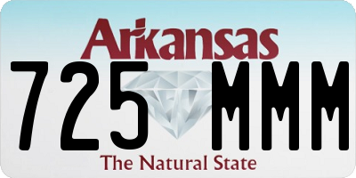 AR license plate 725MMM