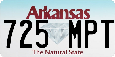 AR license plate 725MPT