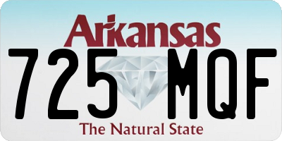 AR license plate 725MQF