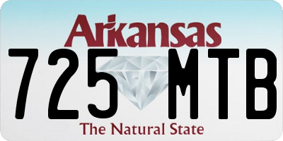 AR license plate 725MTB