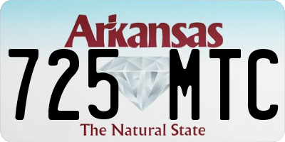 AR license plate 725MTC