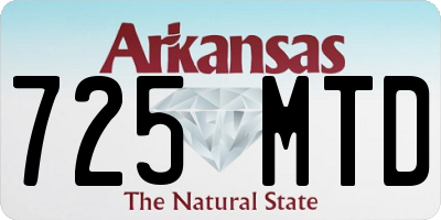 AR license plate 725MTD