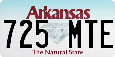 AR license plate 725MTE