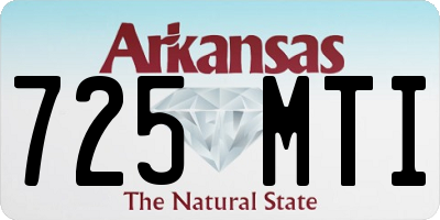 AR license plate 725MTI