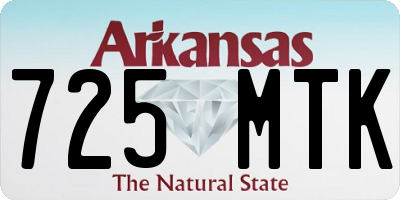 AR license plate 725MTK