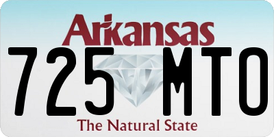 AR license plate 725MTO