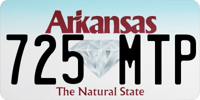 AR license plate 725MTP