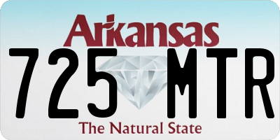 AR license plate 725MTR