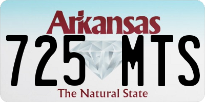 AR license plate 725MTS