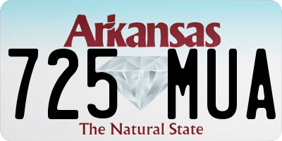 AR license plate 725MUA