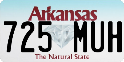 AR license plate 725MUH
