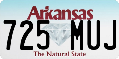AR license plate 725MUJ