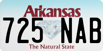 AR license plate 725NAB