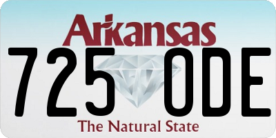 AR license plate 725ODE