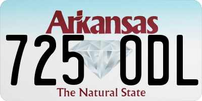 AR license plate 725ODL